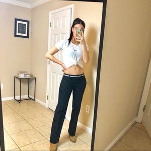 VINTAGE D&G low rise stripped slacks